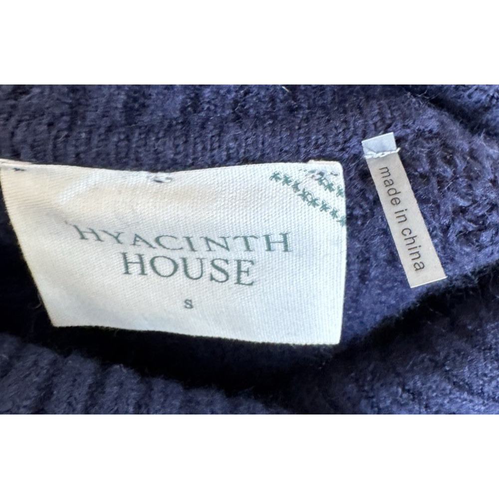 Tuckernuck Hyacinth House Sweater Navy White Diamond Demi Turtleneck Small - Picture 8 of 10